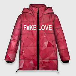 Куртка зимняя женская BTS: Fake Love, цвет: 3D-черный