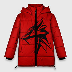 Куртка зимняя женская Оскал Ведьмака, цвет: 3D-черный