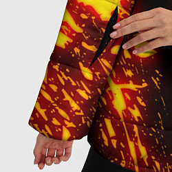 Куртка зимняя женская Cyberpunk 2077: FIRE SAMURAI, цвет: 3D-черный — фото 2