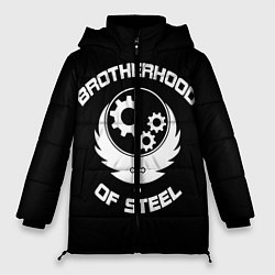 Куртка зимняя женская Brothood of Steel, цвет: 3D-светло-серый