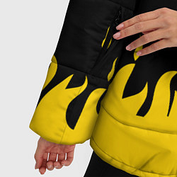 Куртка зимняя женская 21 Pilots: Yellow Fire, цвет: 3D-черный — фото 2