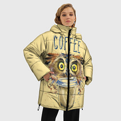 Куртка зимняя женская Owls like coffee, цвет: 3D-красный — фото 2