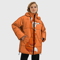 Куртка зимняя женская Барышня Лиса, цвет: 3D-красный — фото 2
