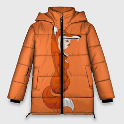 Куртка зимняя женская Барышня Лиса, цвет: 3D-красный
