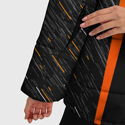Куртка зимняя женская Cyberpunk 2077: Samurai Style, цвет: 3D-черный — фото 2