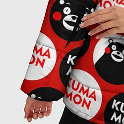 Куртка зимняя женская Kumamon Pattern, цвет: 3D-черный — фото 2