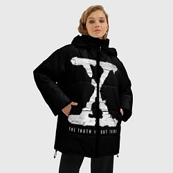 Куртка зимняя женская The Truth Is Out There, цвет: 3D-черный — фото 2