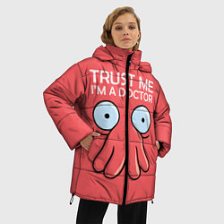 Куртка зимняя женская Trust Me I'm a Doctor, цвет: 3D-черный — фото 2