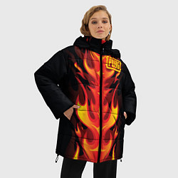 Куртка зимняя женская PUBG: Hell Flame, цвет: 3D-черный — фото 2