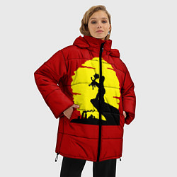 Куртка зимняя женская Гомер и барт, цвет: 3D-светло-серый — фото 2
