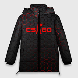 Куртка зимняя женская CS:GO Grey Carbon, цвет: 3D-светло-серый