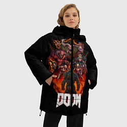 Куртка зимняя женская DOOM History, цвет: 3D-черный — фото 2