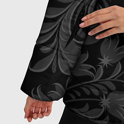 Куртка зимняя женская Герб России и орнамент, цвет: 3D-черный — фото 2