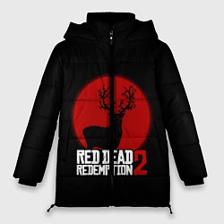 Куртка зимняя женская RDR 2: Sunshine Deer, цвет: 3D-черный