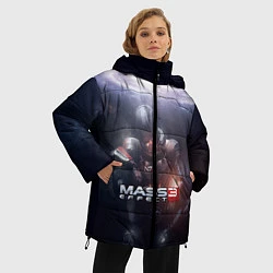 Куртка зимняя женская Mass Effect 3, цвет: 3D-красный — фото 2