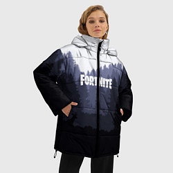 Куртка зимняя женская Fortnite: Dark Forest, цвет: 3D-красный — фото 2