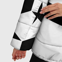 Куртка зимняя женская Элджей стайл, цвет: 3D-черный — фото 2