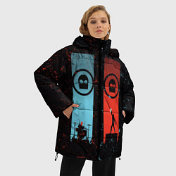 Куртка зимняя женская Twenty One Pilots: Tear In My Heart, цвет: 3D-черный — фото 2