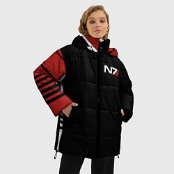 Куртка зимняя женская MASS EFFECT N7, цвет: 3D-красный — фото 2