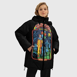 Куртка зимняя женская Clowns Are Funny, цвет: 3D-черный — фото 2