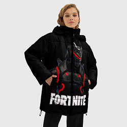 Куртка зимняя женская Fortnite: Cyborg, цвет: 3D-черный — фото 2