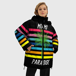 Куртка зимняя женская Miami Paradise, цвет: 3D-черный — фото 2