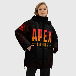 Куртка зимняя женская Apex Legends: Dark Game, цвет: 3D-черный — фото 2