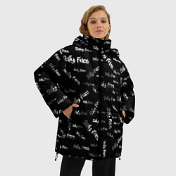 Куртка зимняя женская Sally Face: Black Pattern, цвет: 3D-красный — фото 2