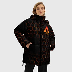 Куртка зимняя женская Apex Legends: Orange Carbon, цвет: 3D-черный — фото 2