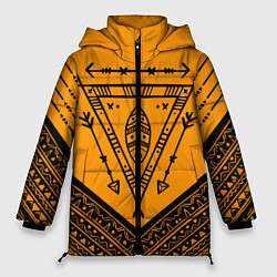 Куртка зимняя женская Native American: Yellow Style, цвет: 3D-красный