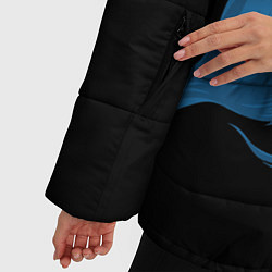 Куртка зимняя женская Billie Eilish: Blue Style, цвет: 3D-черный — фото 2