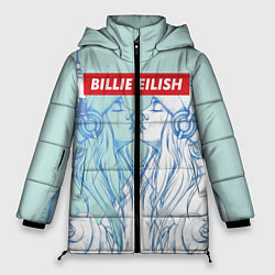 Куртка зимняя женская Billie Eilish Music, цвет: 3D-черный