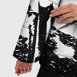 Куртка зимняя женская Силуэт Ведьмака, цвет: 3D-черный — фото 2