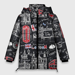 Куртка зимняя женская Привет Лондон, цвет: 3D-черный