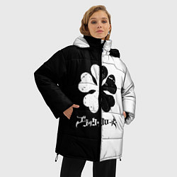Куртка зимняя женская Чёрный клевер, цвет: 3D-черный — фото 2