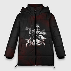 Куртка зимняя женская Чёрный клевер, цвет: 3D-черный