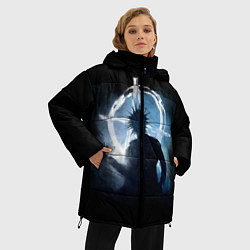 Куртка зимняя женская Горшок, цвет: 3D-светло-серый — фото 2