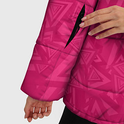 Куртка зимняя женская Абстракция и фигуры, цвет: 3D-черный — фото 2