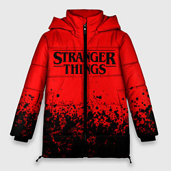 Куртка зимняя женская STRANGER THINGS, цвет: 3D-черный