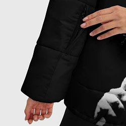 Куртка зимняя женская Король и Шут Анархия спина, цвет: 3D-светло-серый — фото 2
