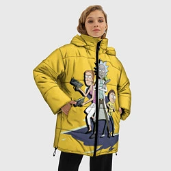 Куртка зимняя женская Rick and Morty: Summer, цвет: 3D-красный — фото 2