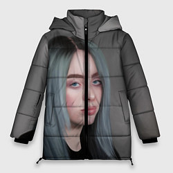 Куртка зимняя женская Billie Eilish: Ocean Eyes, цвет: 3D-черный