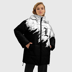 Куртка зимняя женская L letter line, цвет: 3D-черный — фото 2
