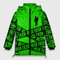 Куртка зимняя женская BILLIE EILISH: Green & Black Tape, цвет: 3D-светло-серый