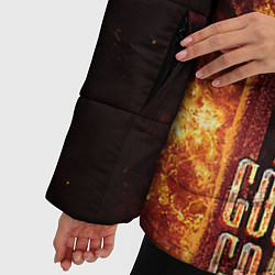 Куртка зимняя женская All The Good Girls Go To Hell, цвет: 3D-черный — фото 2
