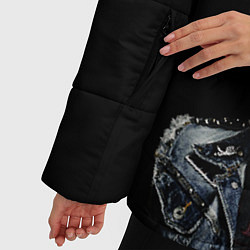 Куртка зимняя женская Князь Анархия спина, цвет: 3D-черный — фото 2