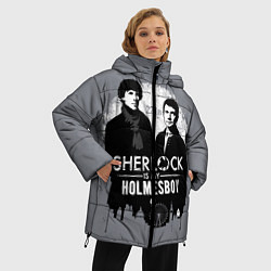 Куртка зимняя женская Sherlock Holmesboy, цвет: 3D-красный — фото 2
