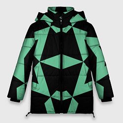 Куртка зимняя женская Abstract zigzag pattern, цвет: 3D-черный