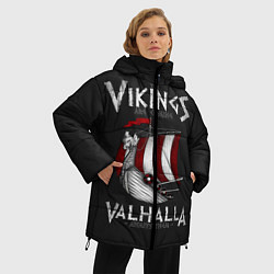 Куртка зимняя женская Vikings Valhalla, цвет: 3D-красный — фото 2
