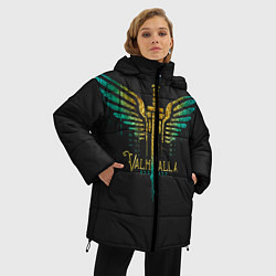 Куртка зимняя женская Vikings Valhalla, цвет: 3D-черный — фото 2